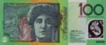 Australia dollar cash money bank notes currency paper money Aussie Australian One Hundred Dollars