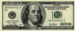 United States American US one hundred dollar paper money banknote bill front